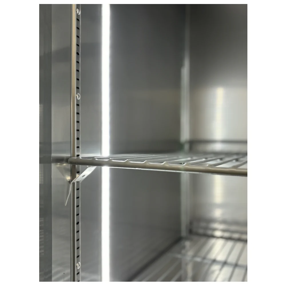 Alaska-Line 55'' Stainless Steel Two Glass Door Cooler 50 Cu.Ft., HIT-409 - Image 6