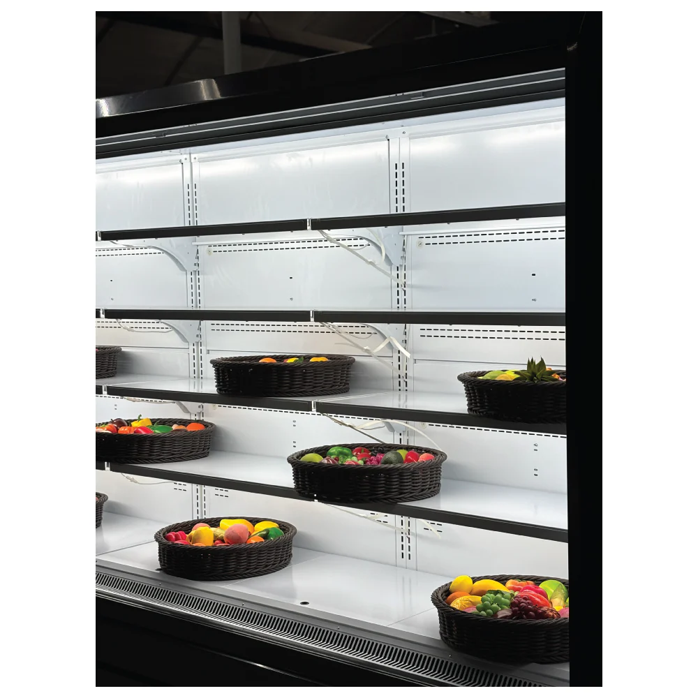 Alaska-Line 202'' - 16Ft. Open Air Merchandise Floor Display Cooler w/ Curtain Remote or Self Contain HIT-1572 - Image 5
