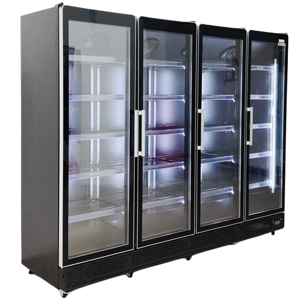 Alaska-Line Commercial Glass Door Display Refrigerator 4 Swing Door HIT-344H - Image 2