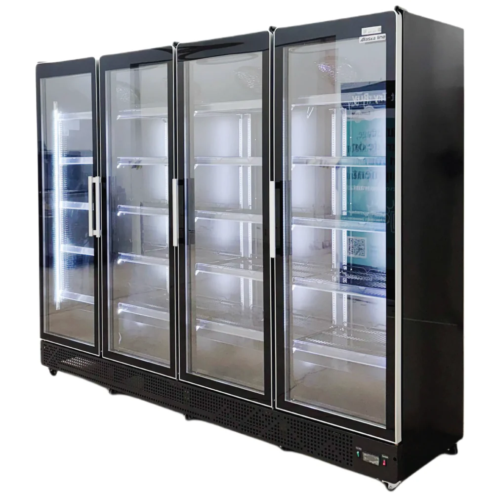 Alaska-Line Commercial Glass Door Display Refrigerator 4 Swing Door HIT-344H - Image 4