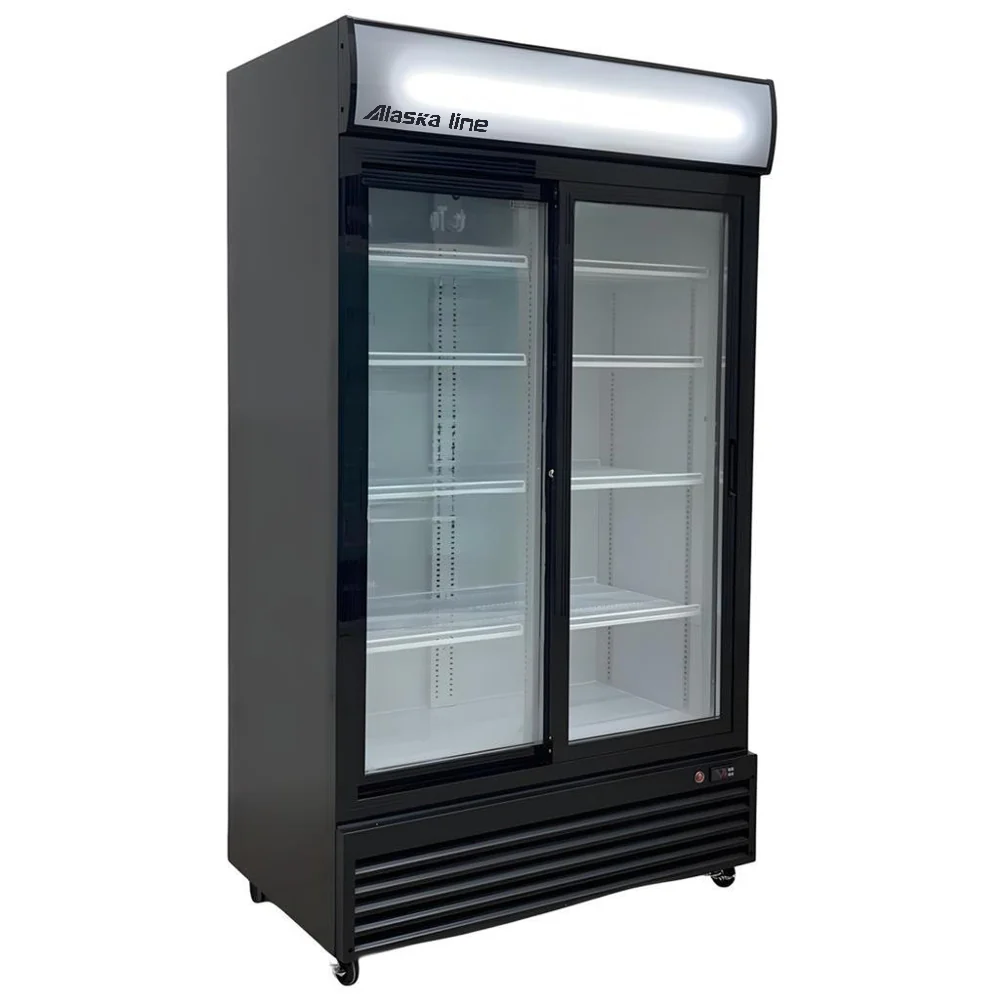 Alaska-Line 45'' Two Sliding Glass Door Cooler 36.7 Cu.Ft. Capacity, HIT-805 - Image 3