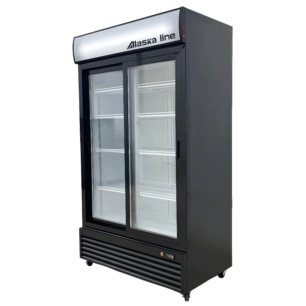 Alaska-Line 45'' Two Sliding Glass Door Cooler 36.7 Cu.Ft. Capacity, HIT-805 - Image 4