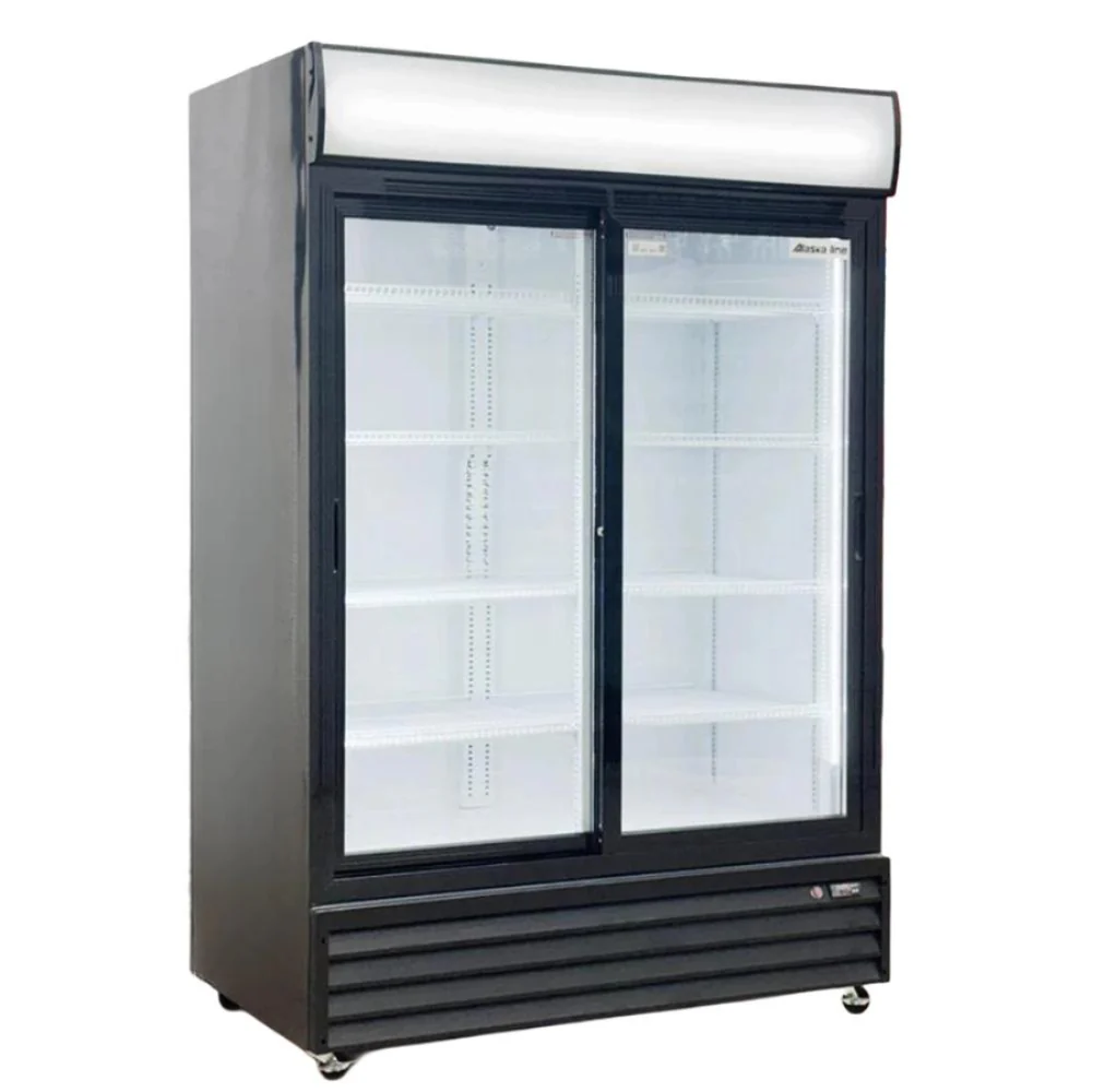 Alaska-Line 52'' Double Sliding Glass Door Cooler - 38.3 Cu.Ft. HIT-801 - Image 4