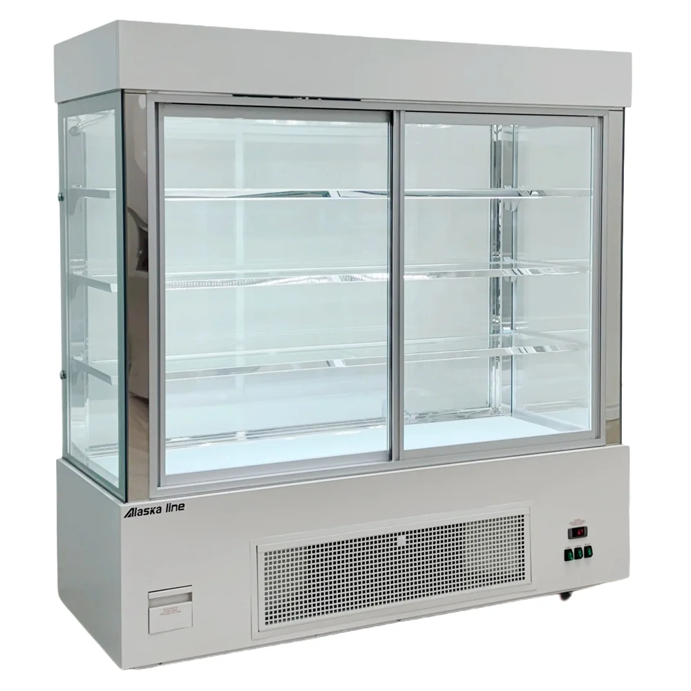 Alaska Line 70.8'' Upright Sliding Glass Door Beverage/Pastry Showcase Refrigerator HIT-421 - Image 6