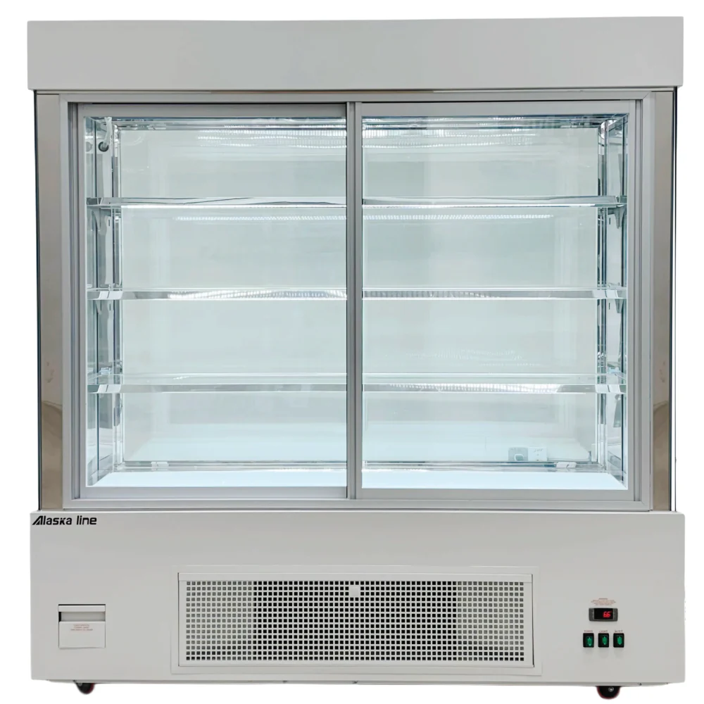 Alaska Line 70.8'' Upright Sliding Glass Door Beverage/Pastry Showcase Refrigerator HIT-421 - Image 7