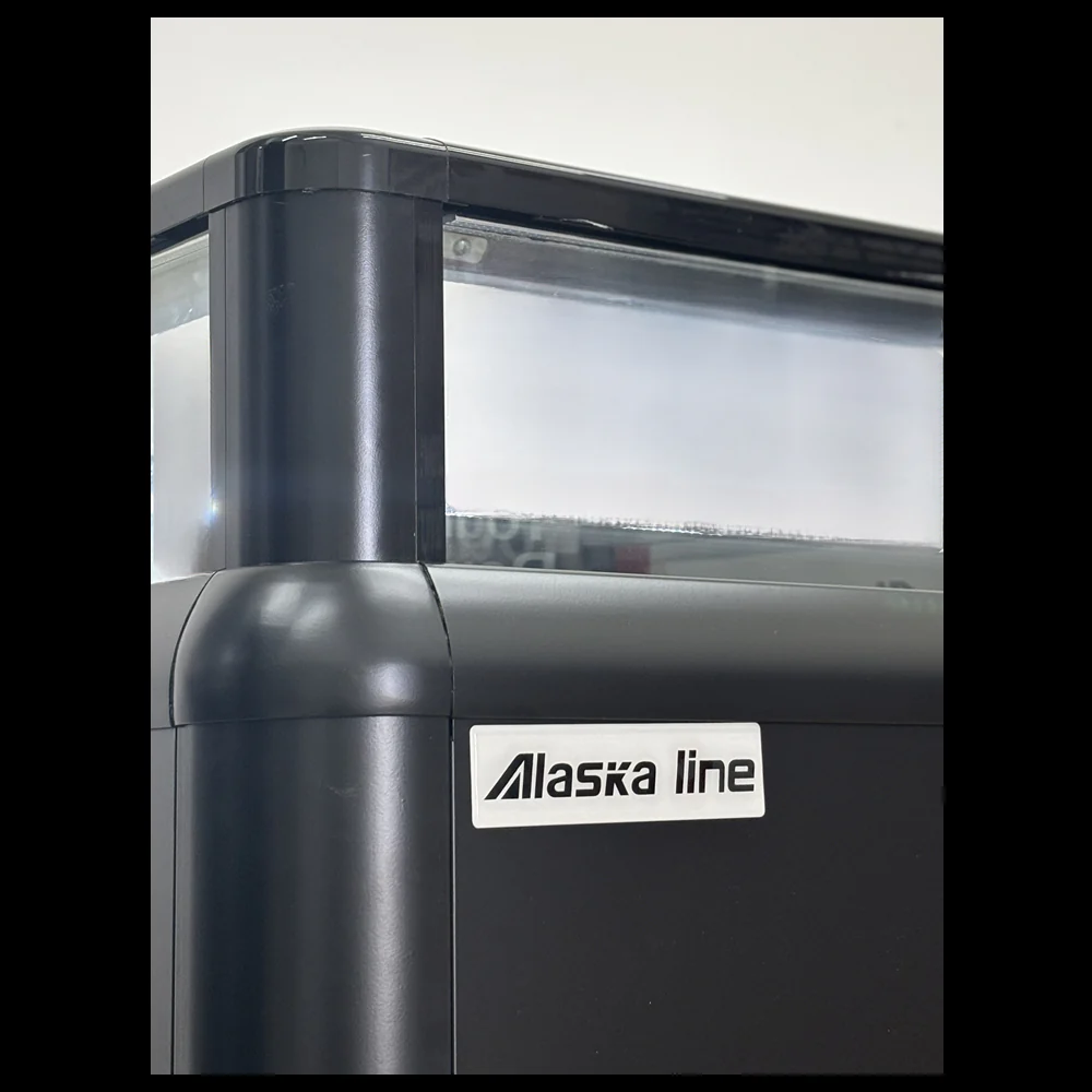 Alaska Line 82'' Dual Temperature Open Display Island Freezer, Cooler HIT-605 - Image 5