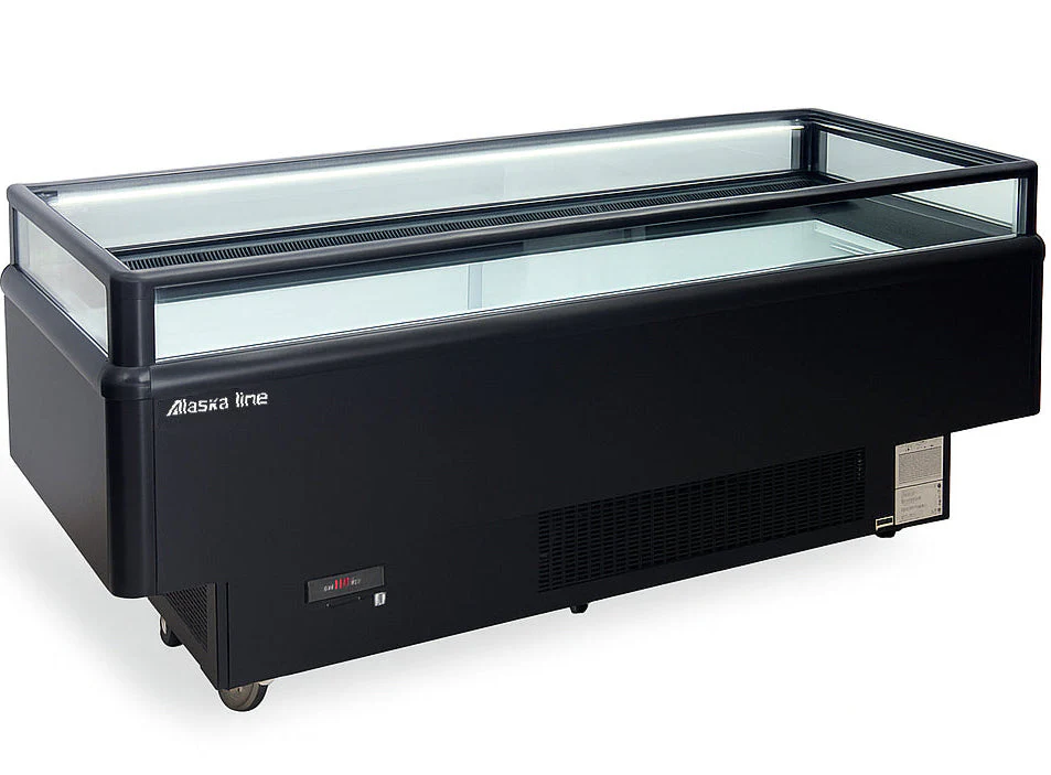 Alaska Line 96'' Dual Temperature Open Display Island Freezer, Cooler HIT-606 - Image 2