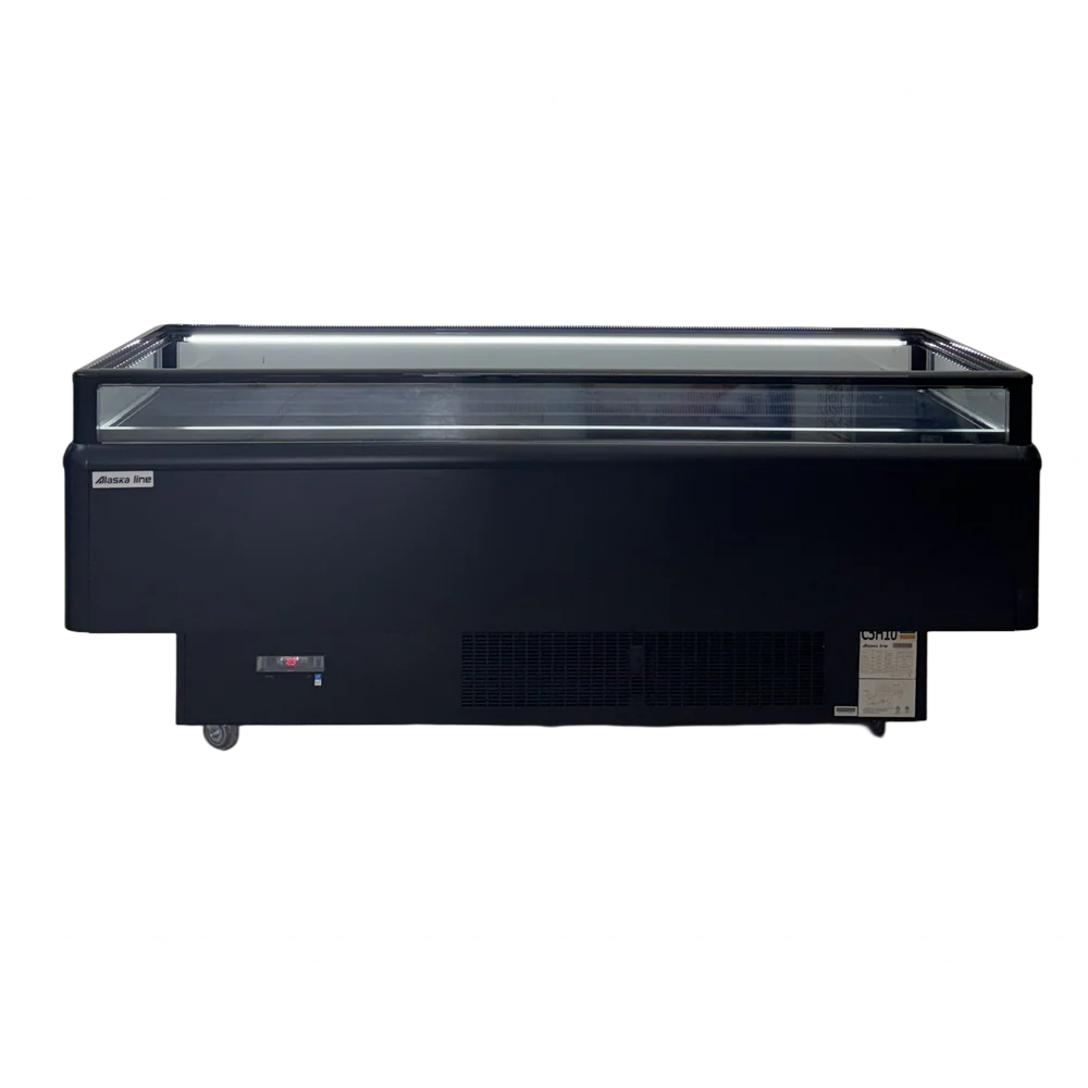 Alaska Line 96'' Dual Temperature Open Display Island Freezer, Cooler HIT-606 - Image 4