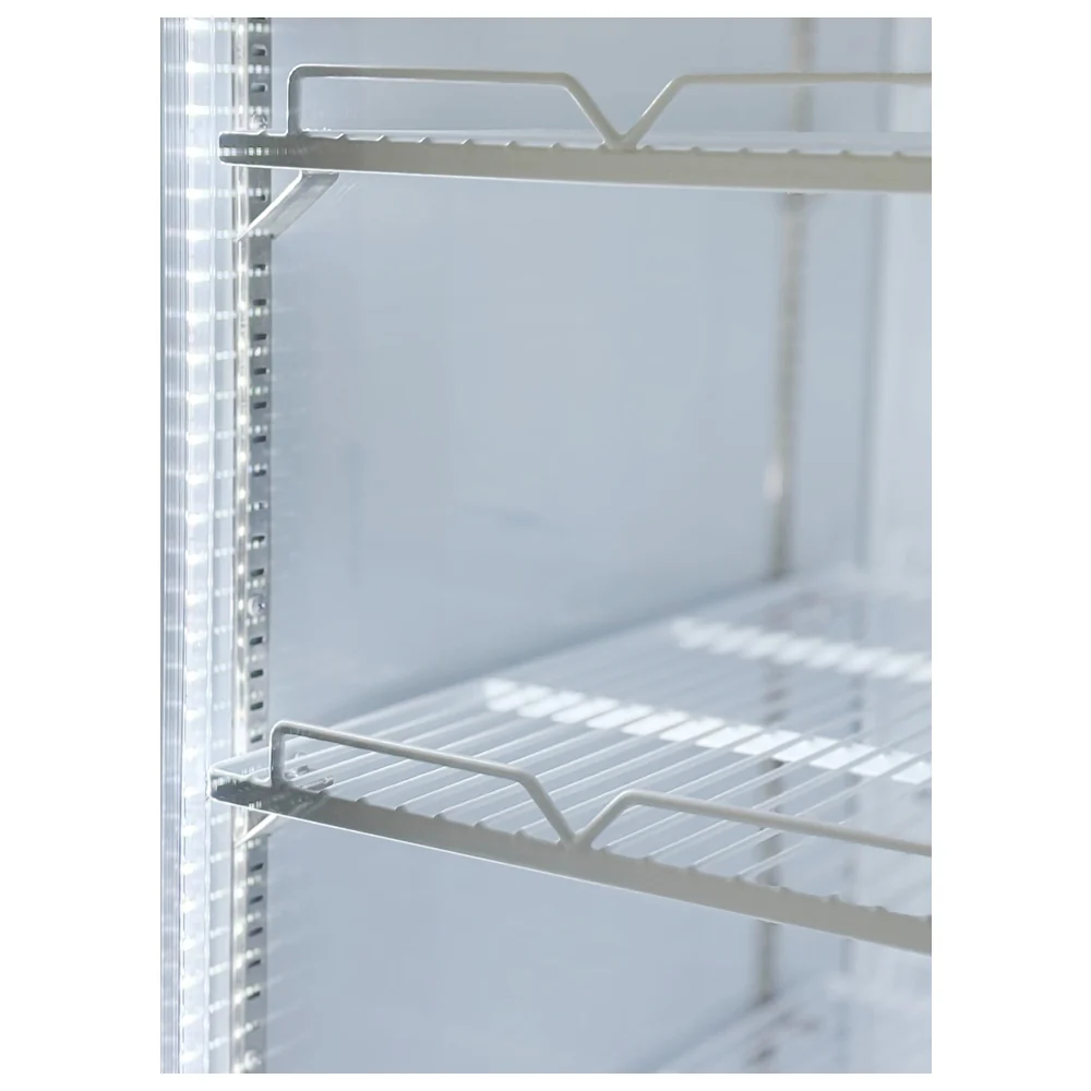 Alaska Line 53" Double Glass Door Freezer 49.4 Cu.Ft. Capacity with Black Frame HIT-800 - Image 6