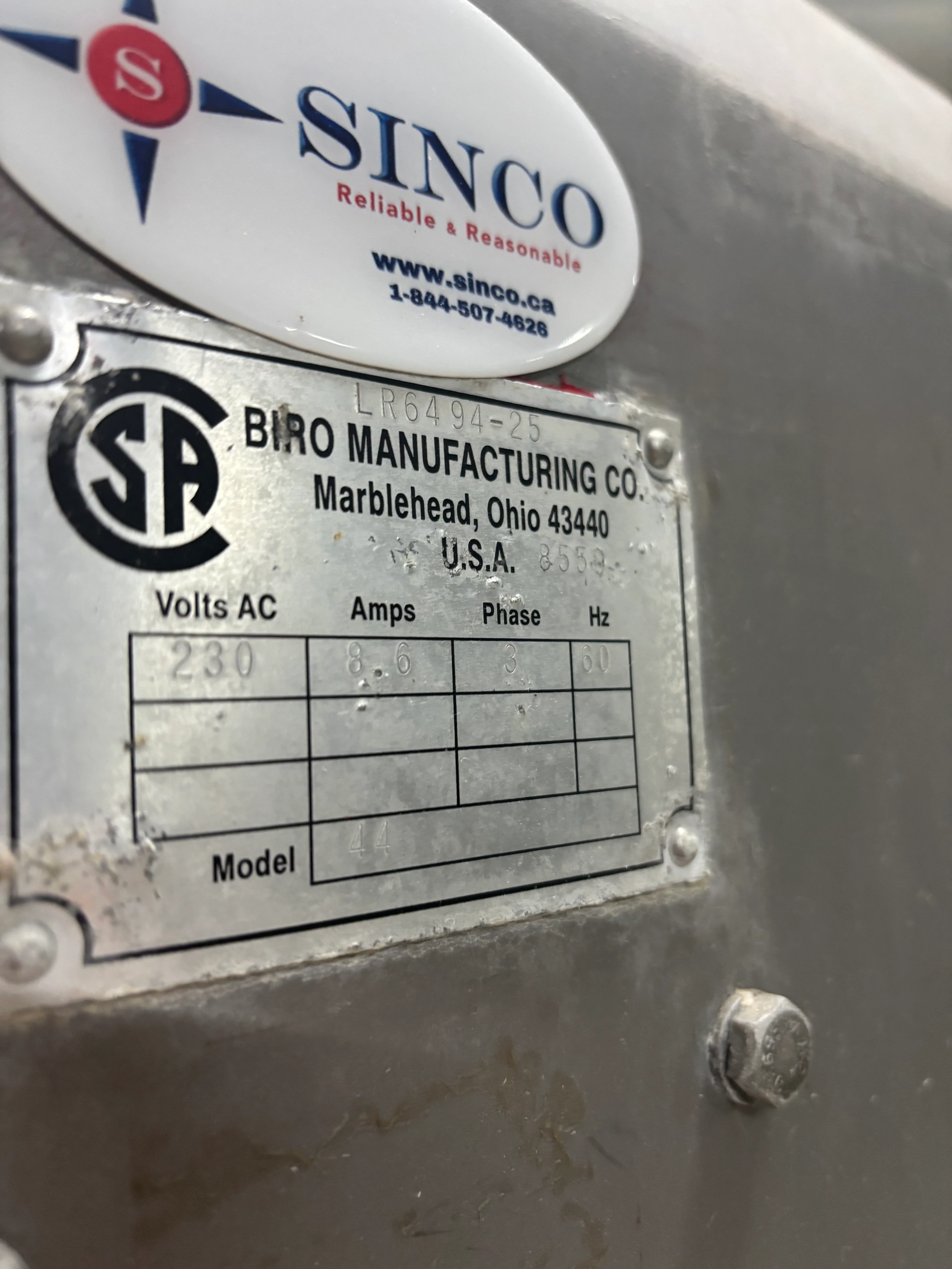 Biro 142'' Blade Size Meat Band Saw Used FOR02055 - Image 10