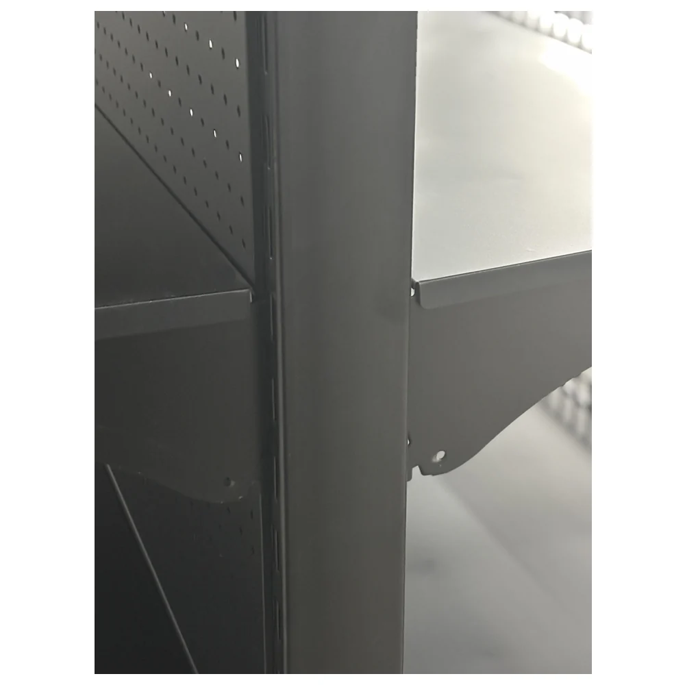 Black Double Side Gondola Supermarket Shelving HD-BA - Image 5