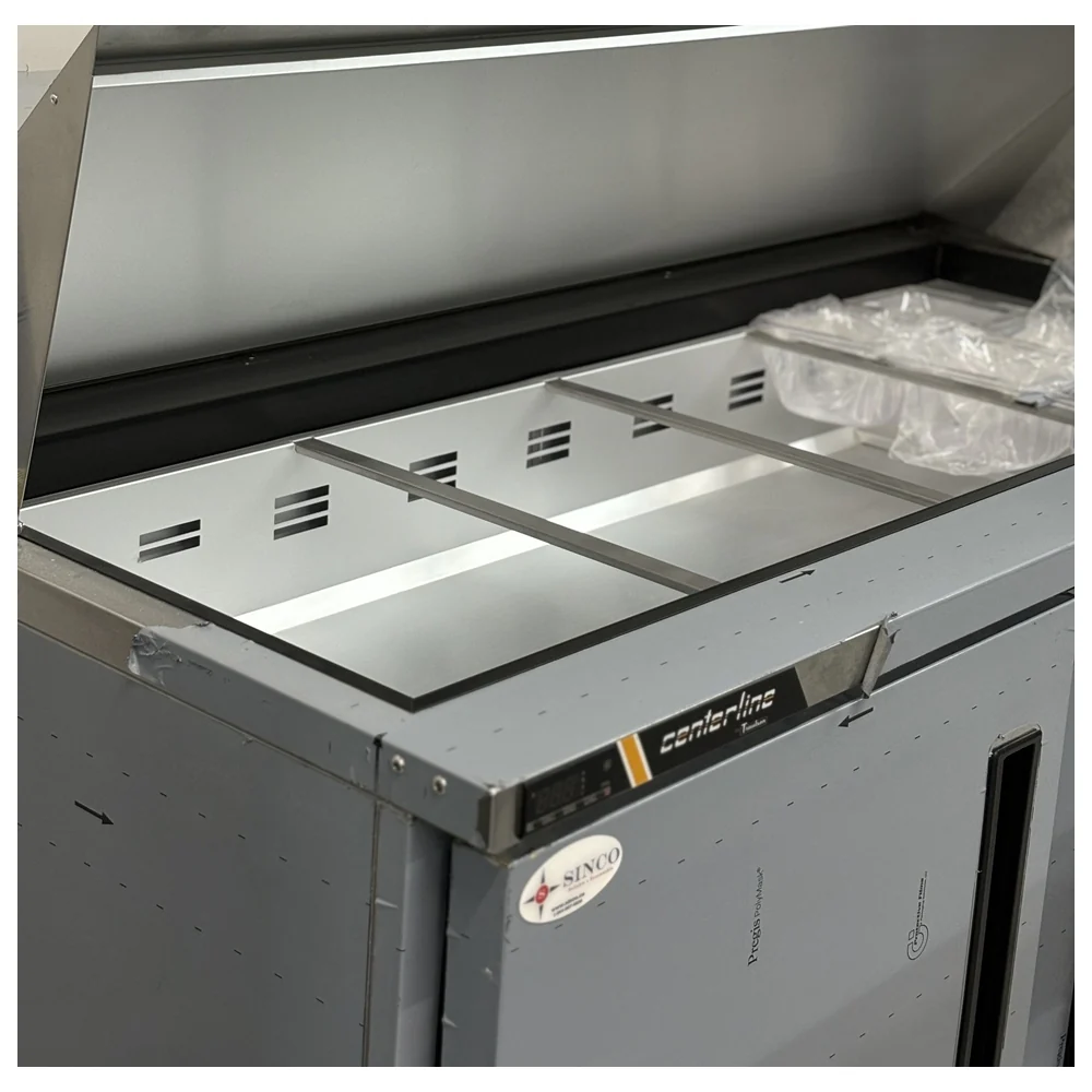 60" Centerline by Traulsen Mega Top Solid Doors Sandwich/Salad Prep Table CLPT-6024-SD-LR - Image 4