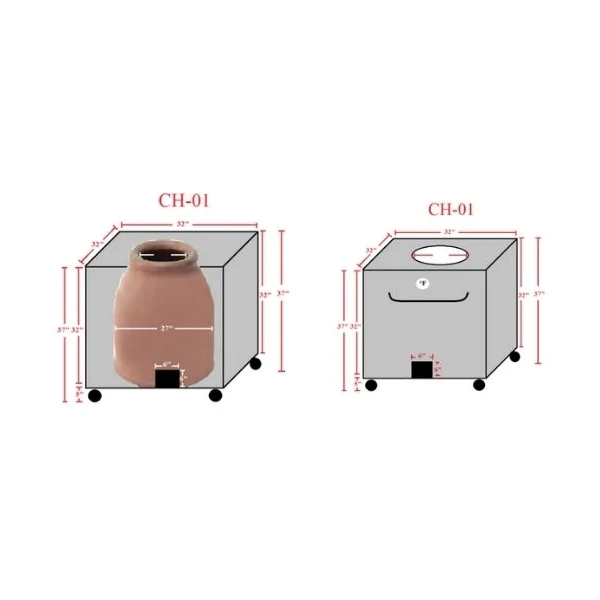 32" Morni Charcoal Operated Tandoori Oven CH-01 - Image 3