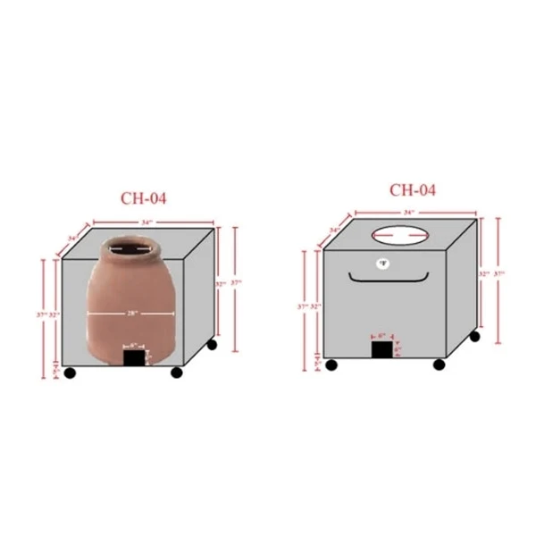 34" Morni Charcoal Operated Tandoori Oven CH-04 - Image 3