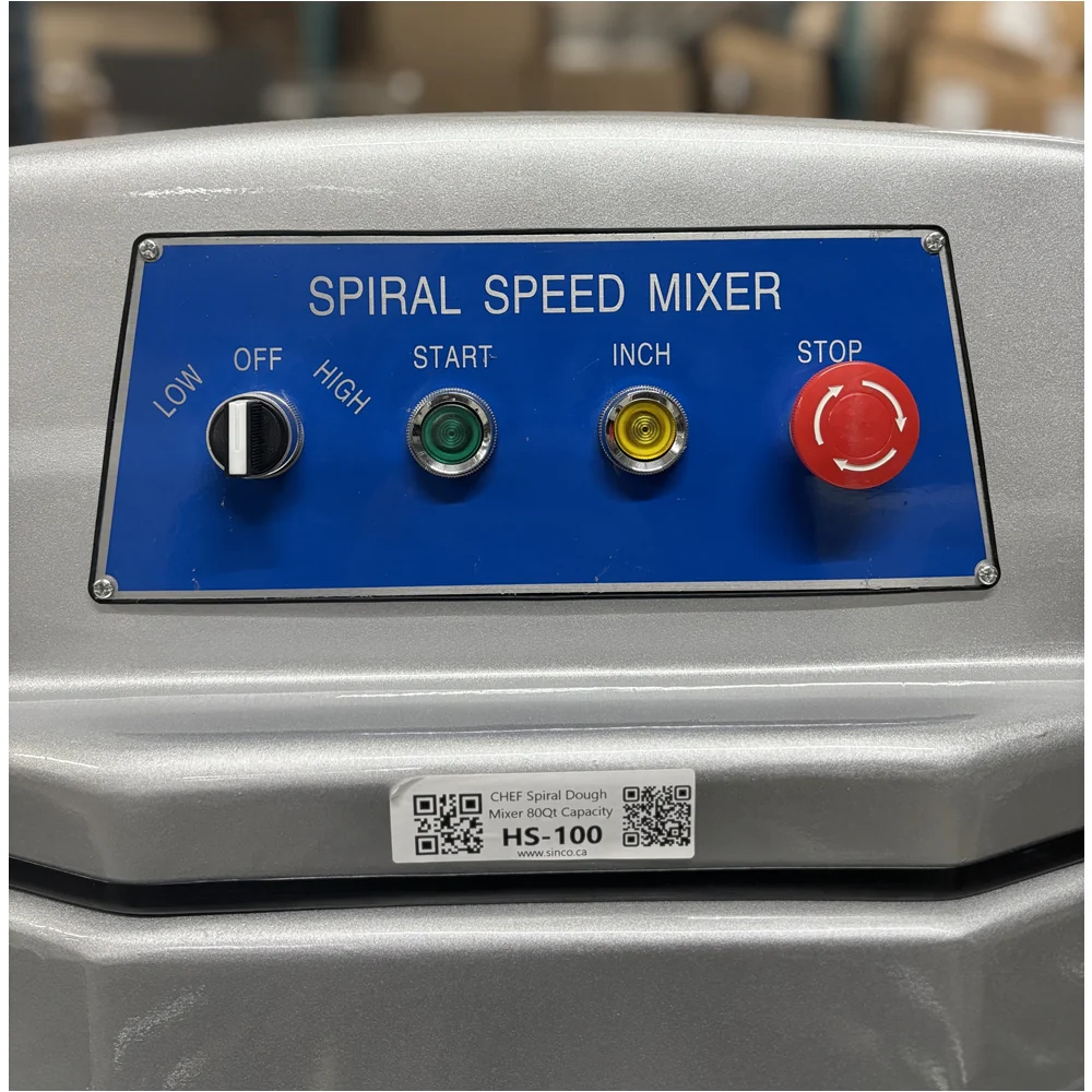 CHEF Spiral Dough Mixer 100qt Capacity HS-100 - Image 3