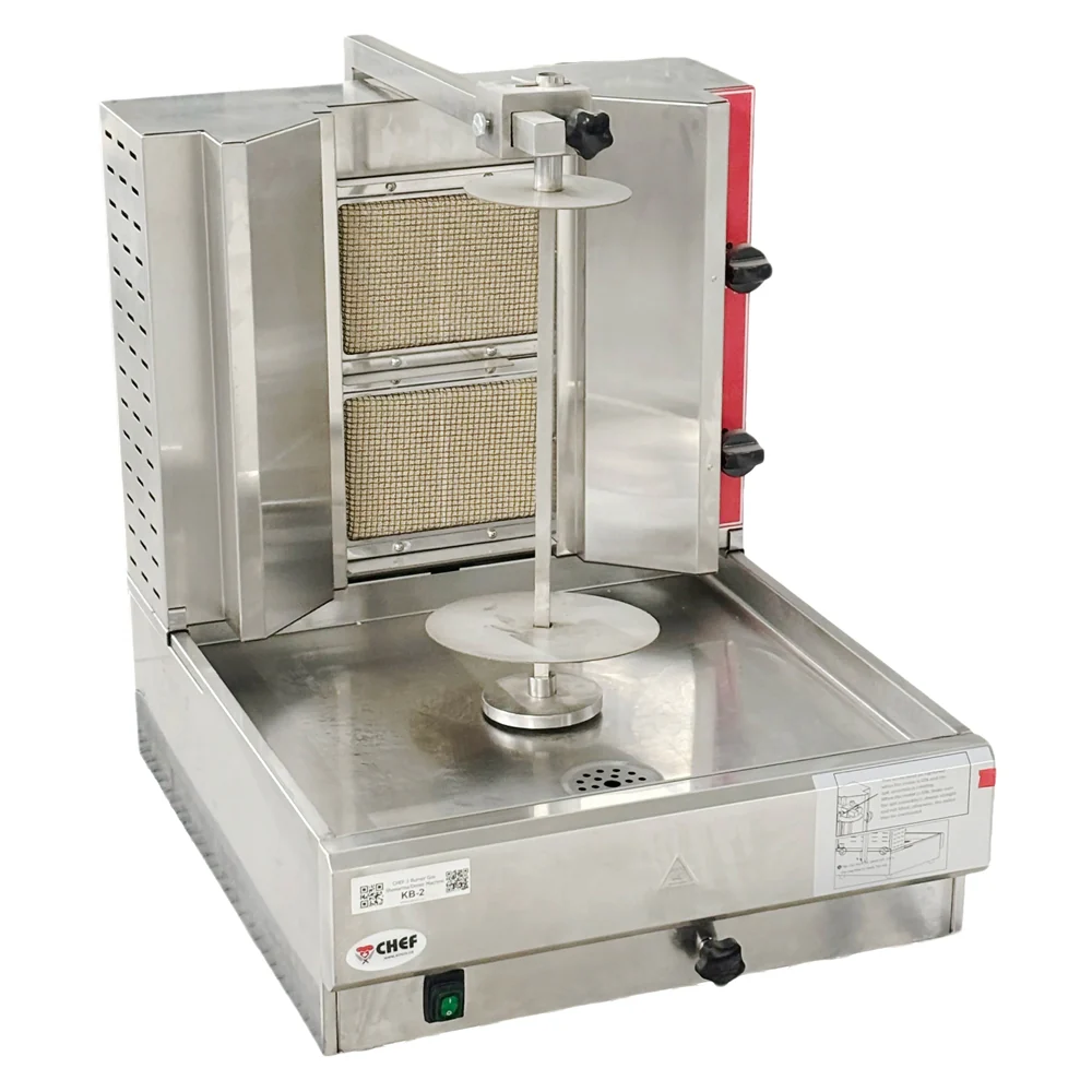 CHEF 2 Burner Gas Shawarma/Doner Machine KB-2 - Image 3
