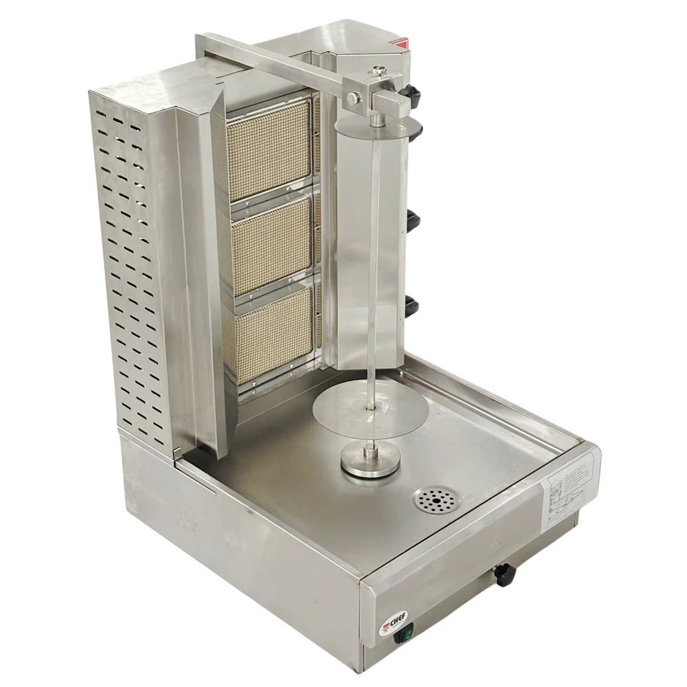 CHEF 3 Burner Gas Shawarma/Doner Machine KB-3 - Image 2