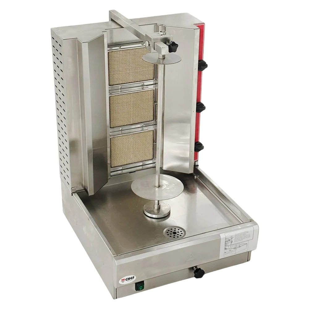 CHEF 3 Burner Gas Shawarma/Doner Machine KB-3 - Image 6