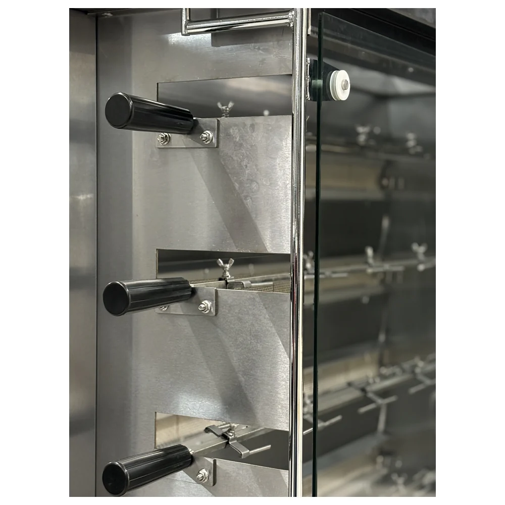 CHEF 47″ Countertop Natural Gas Rotisserie, 5 Spits, 20 Chicken Capacity, KJ-5 - Image 6