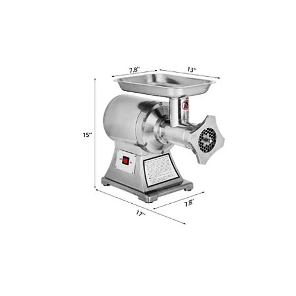 CHEF Electric Stainless Steel Meat Grinder AL-12C - Image 4