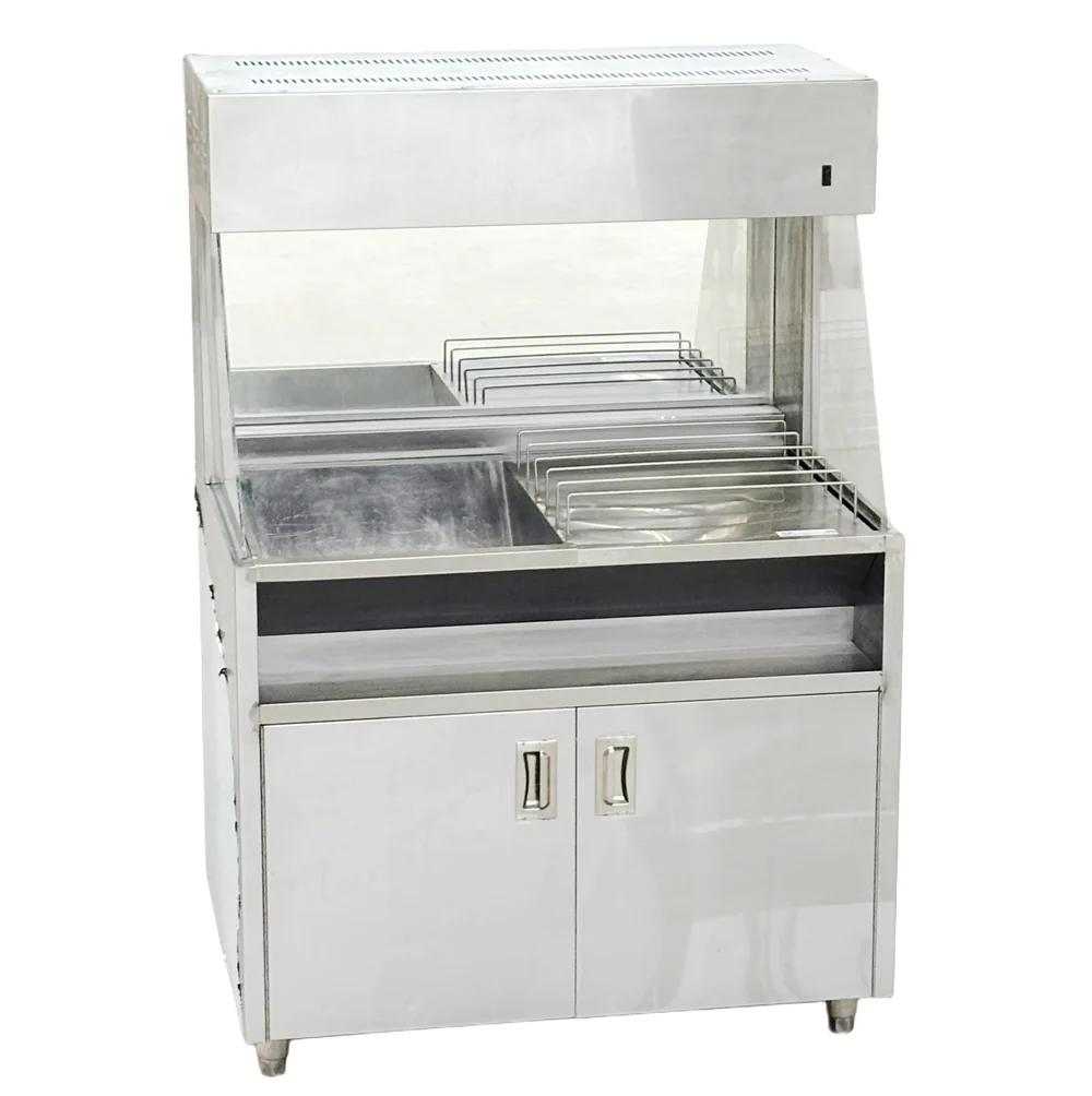 CHEF Fry Warmer Dump Station Electric with Cabinet Used FOR02372