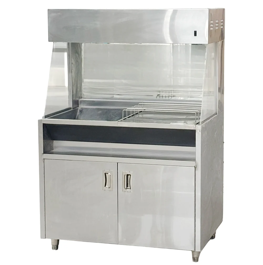 CHEF Fry Warmer Dump Station Electric with Cabinet Used FOR02372 - Image 2
