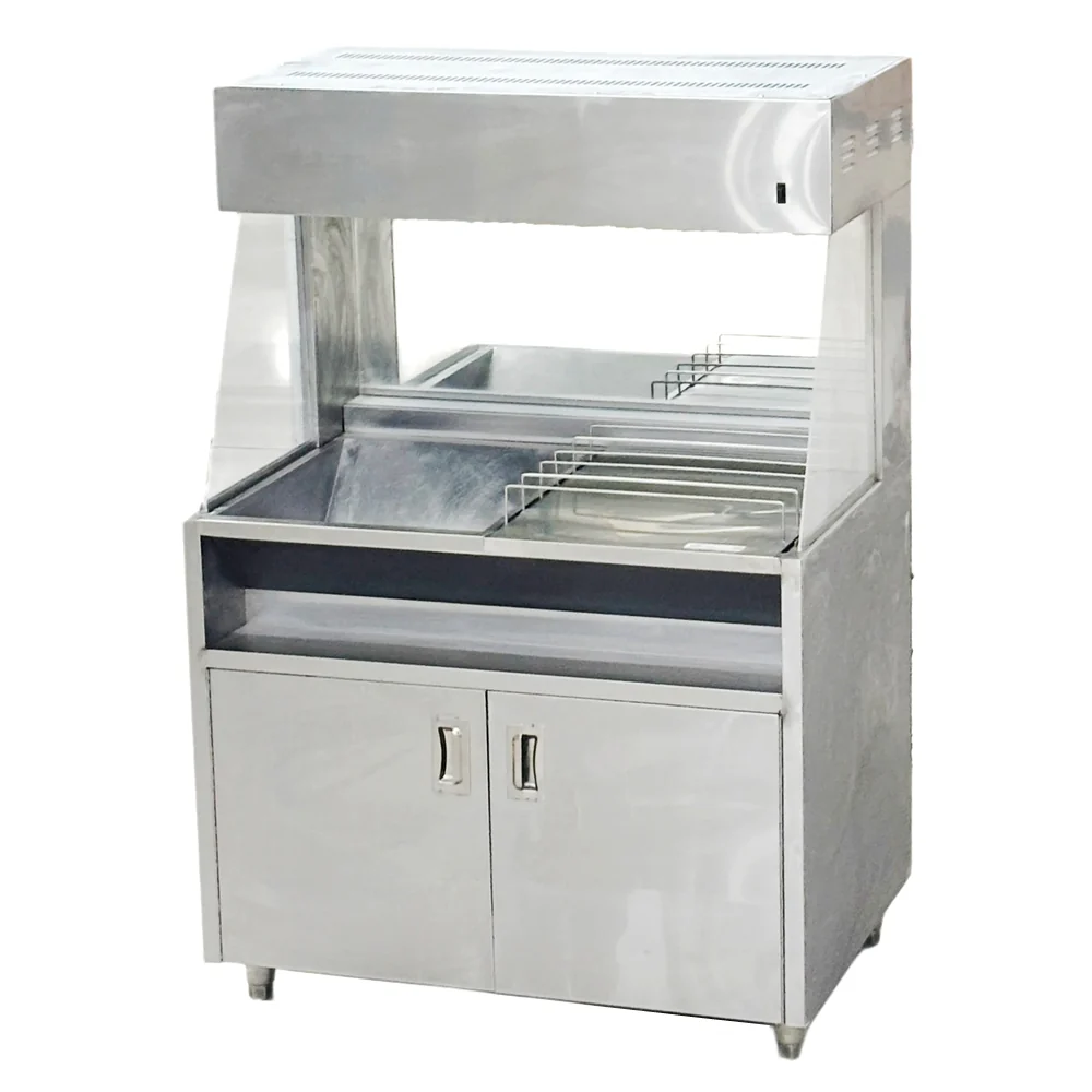 CHEF Fry Warmer Dump Station Electric with Cabinet Used FOR02372 - Image 3