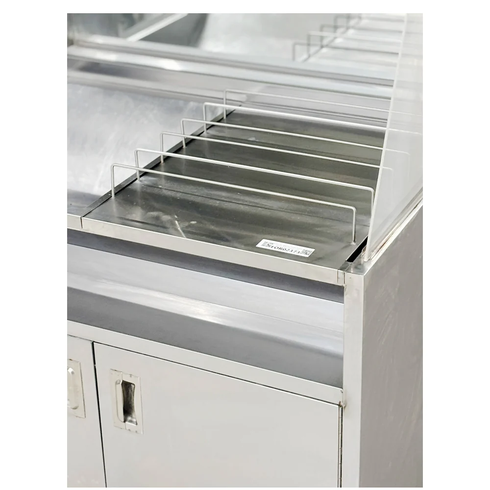 CHEF Fry Warmer Dump Station Electric with Cabinet Used FOR02372 - Image 4