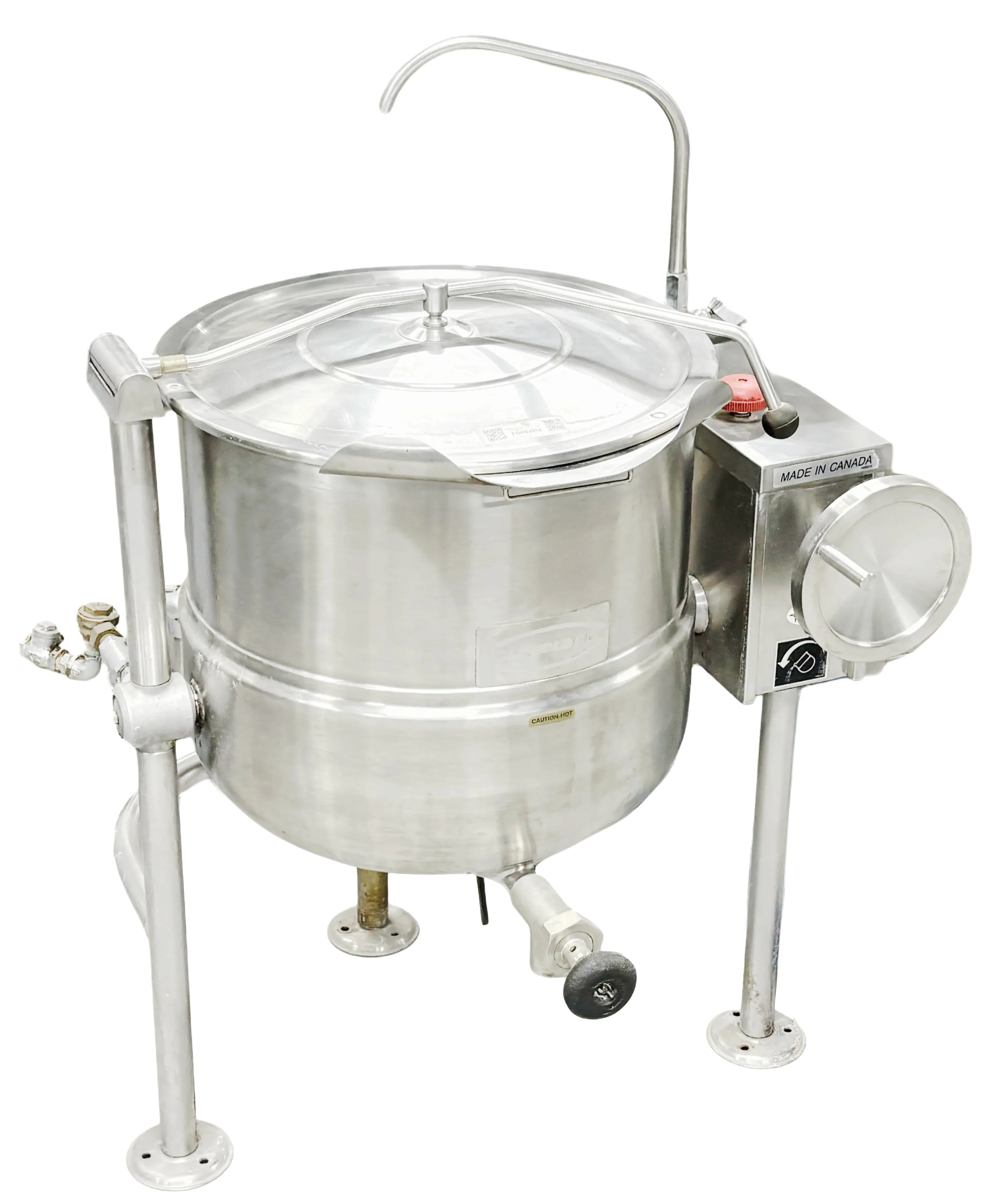 Cleveland Direct Steam Kettle 25 Gallon Tilting 2/3 Steam Jacketed Used FOR02052 - Image 3
