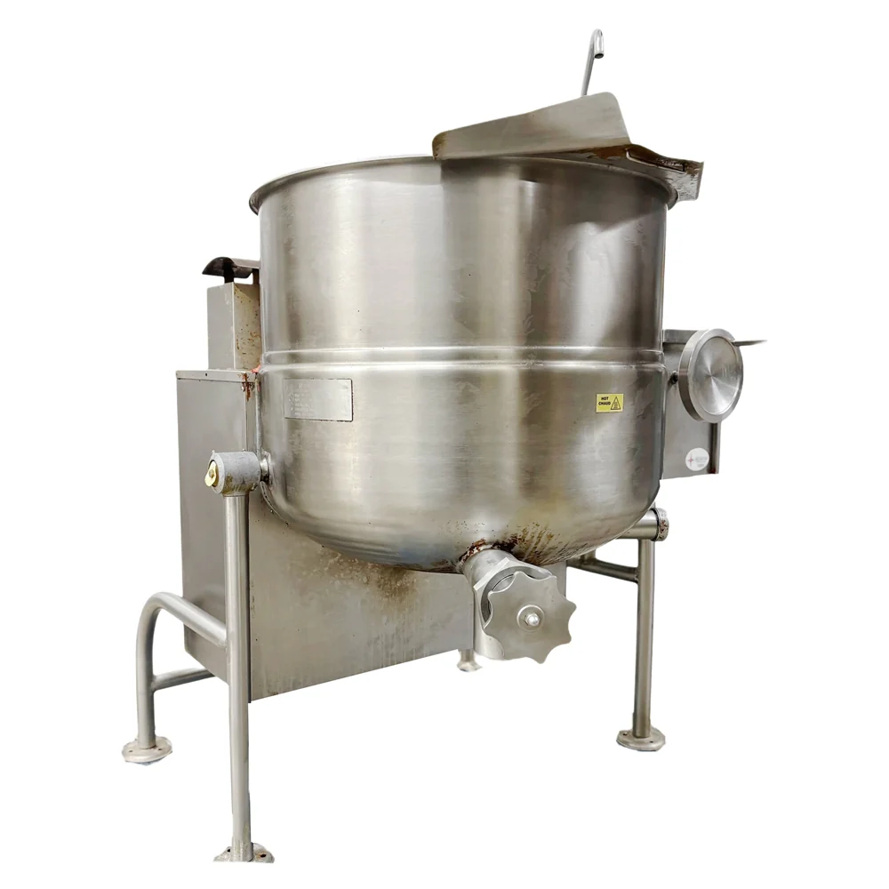 Cleveland Natural Gas 60 Gallon Tilting 2/3 Steam Jacketed Kettle - 190,000 BTU Used FOR02407 - Image 3