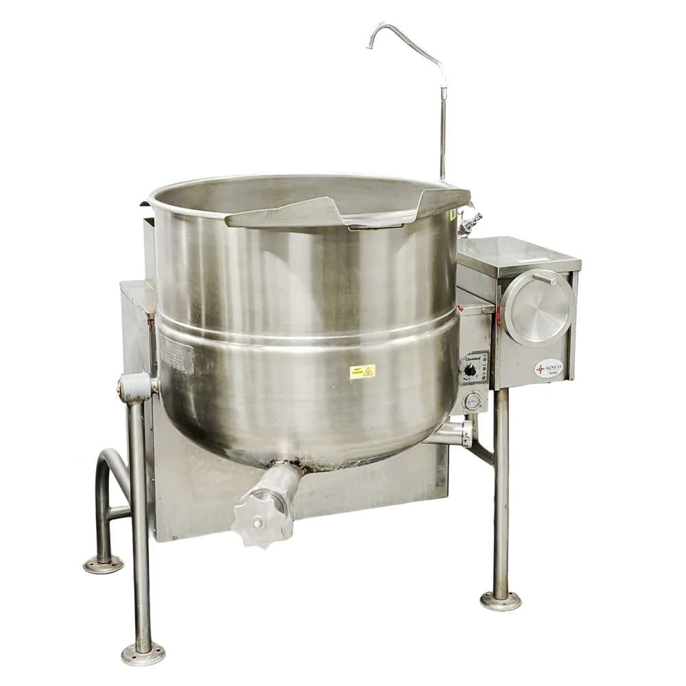 Cleveland Natural Gas 60 Gallon Tilting 2/3 Steam Jacketed Kettle - 190,000 BTU Used FOR02407 - Image 4