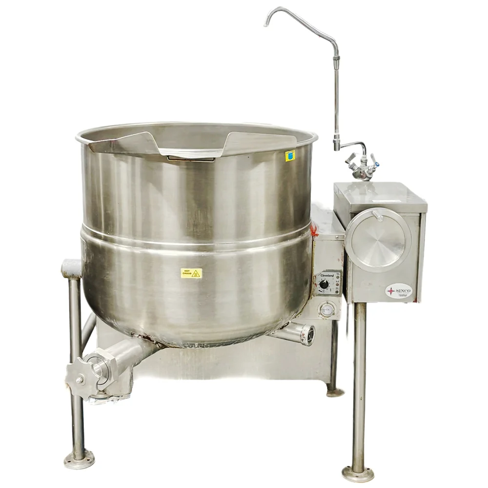 Cleveland Natural Gas 60 Gallon Tilting 2/3 Steam Jacketed Kettle - 190,000 BTU Used FOR02407 - Image 7