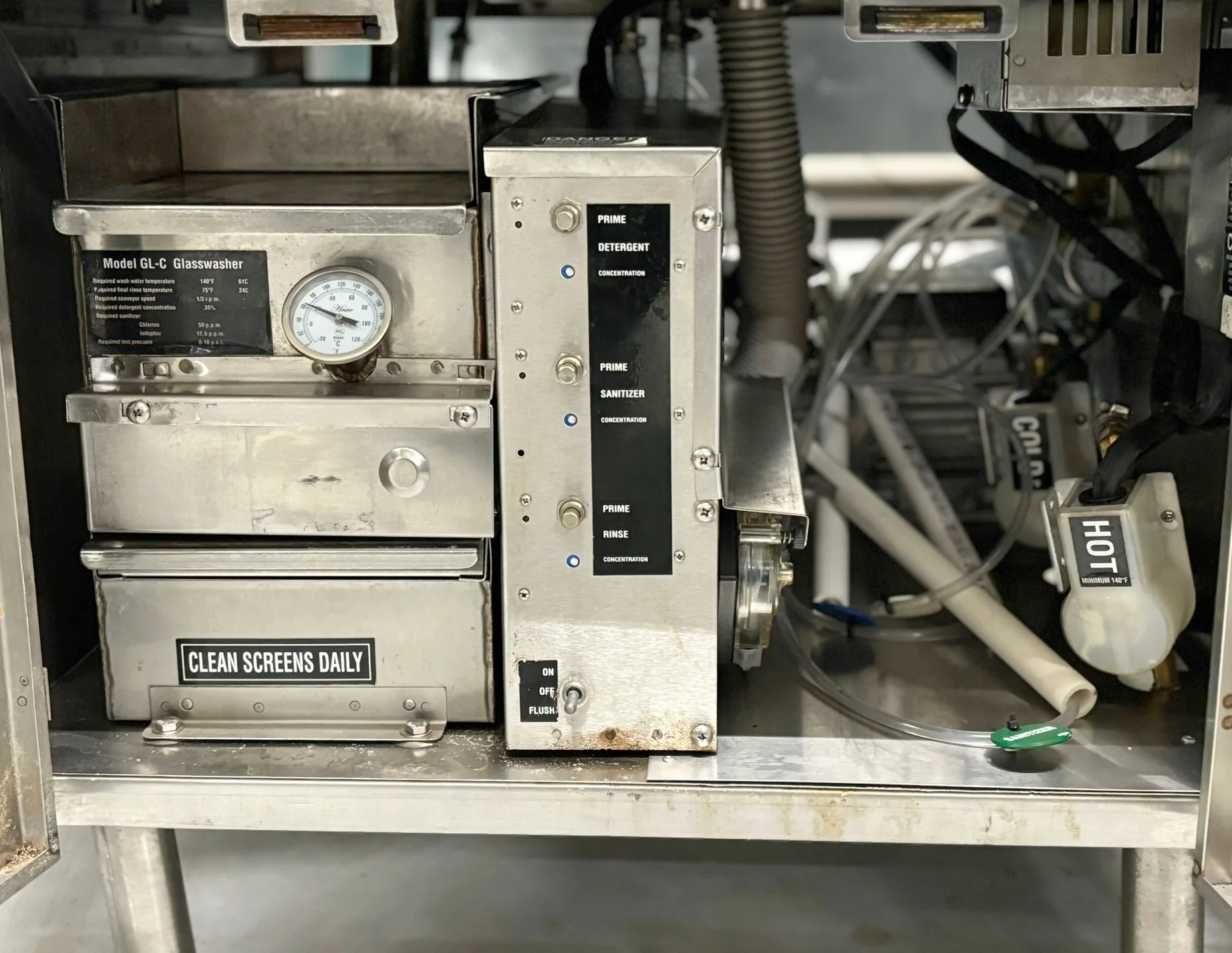 Jackson Delta 1200 Rotary Undercounter Glasswasher - 1200 Glasses / Hr Used FOR02011 - Image 5
