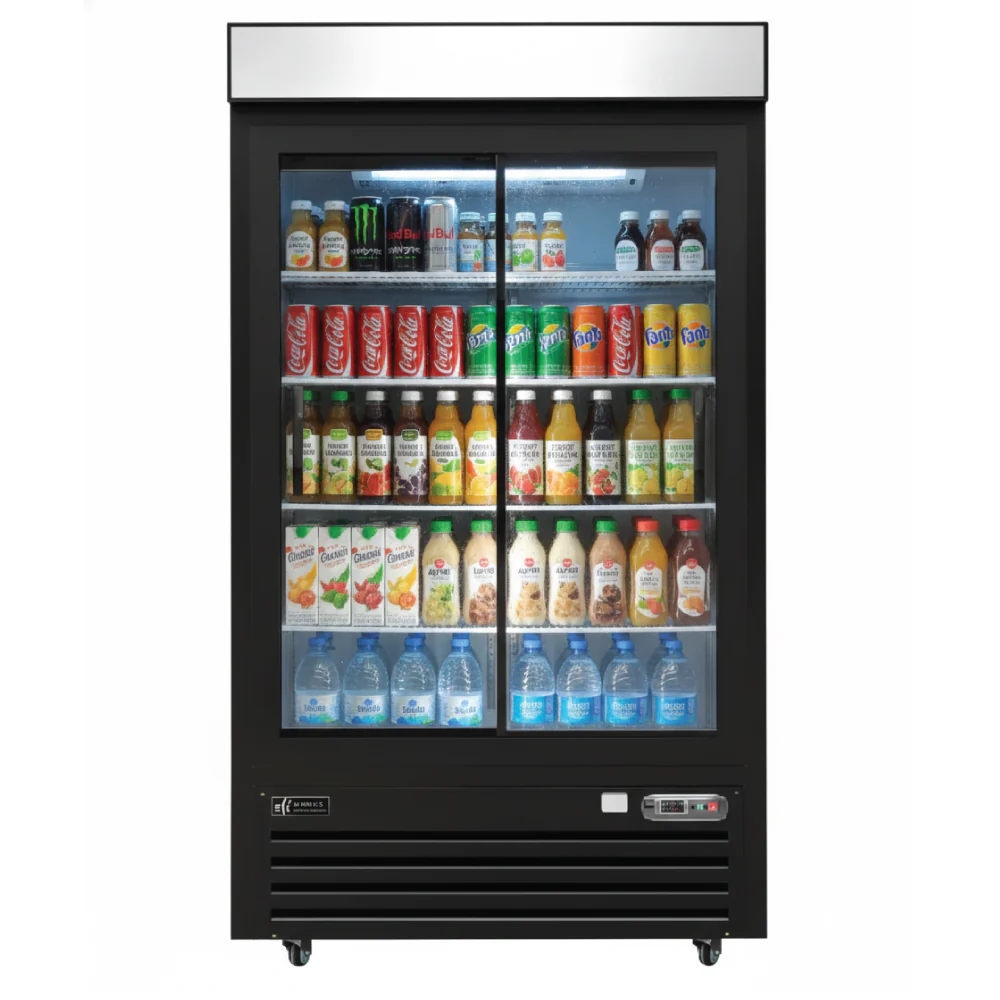 48'' EFI Dobule Glass Door Cooler 41.3 Cu.Ft., C2S-48GD