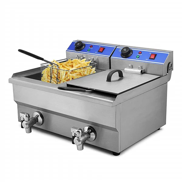 Countertop Electric Fryer 20L with 2 Tank JI-101 - Image 2