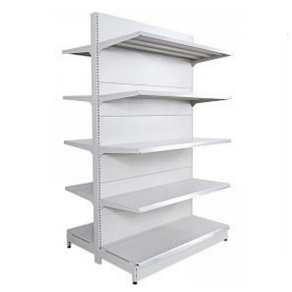 White Double Side Heavy Duty Gondola Shelves YSD-S002A - Image 2
