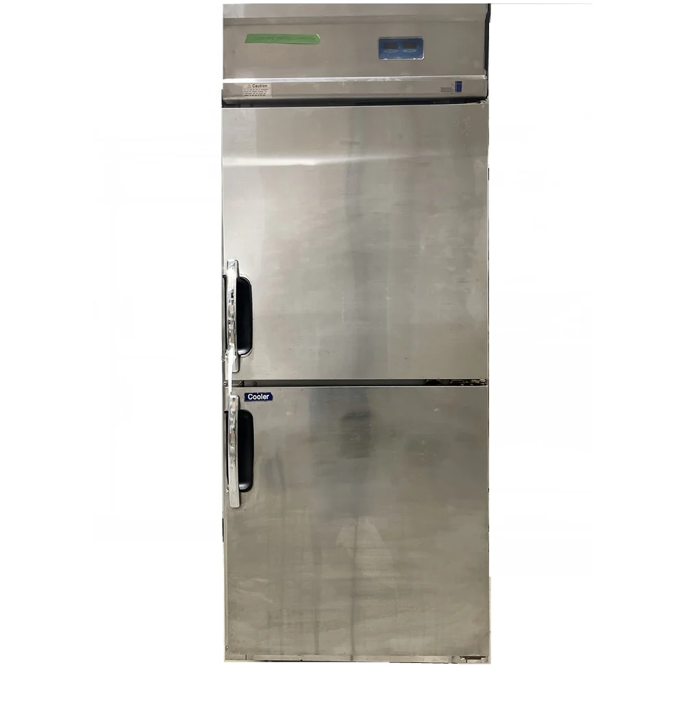 Double Solid Door Cooler/Freezer Combo Used FOR01988 - Image 3