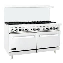 EFI 10 Burner Natural Gas Range 2 Oven HRG60-10B-N