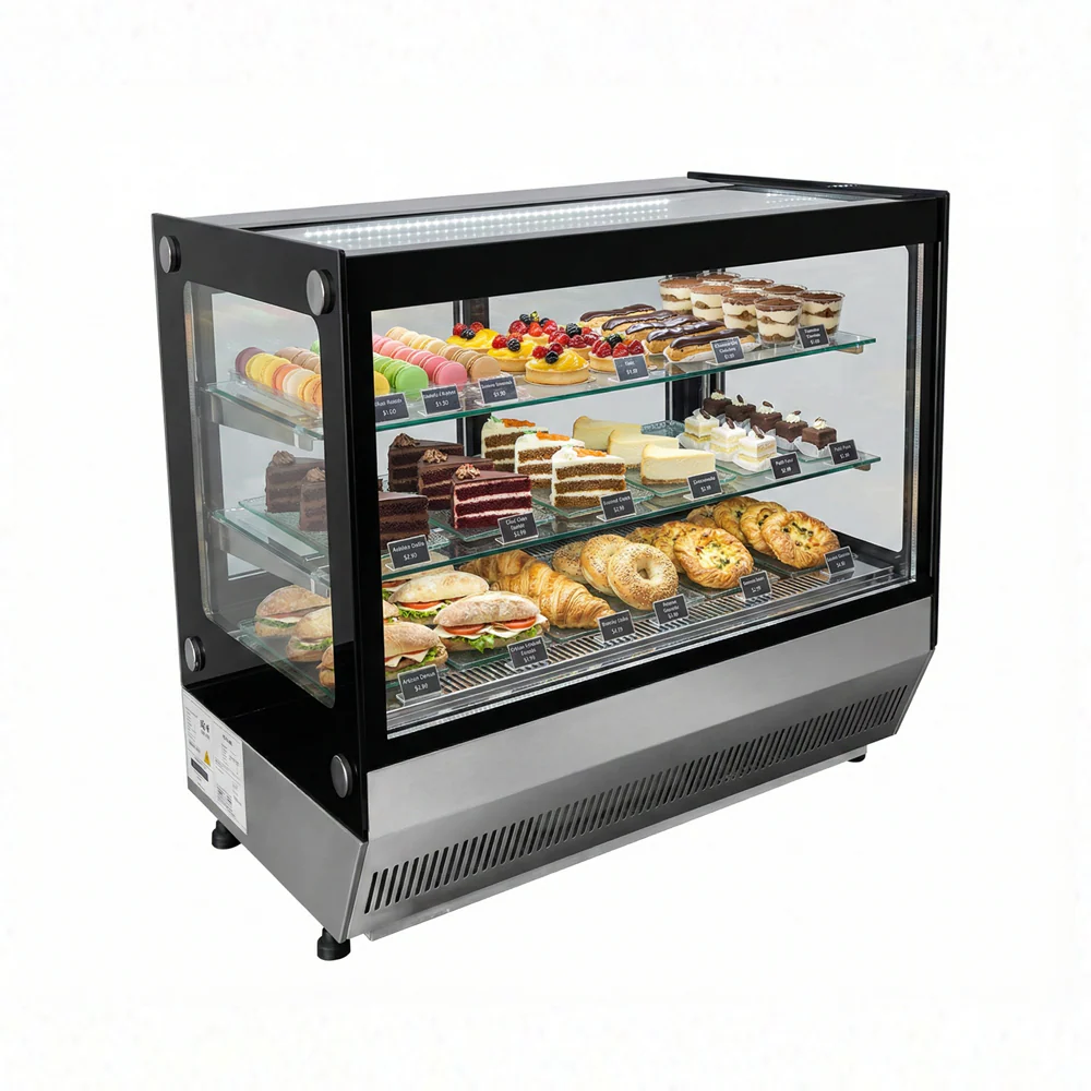 28″ EFI Flat Glass Countertop Display Refrigerator 4.2 Cu.Ft - CGSM-CT-2726