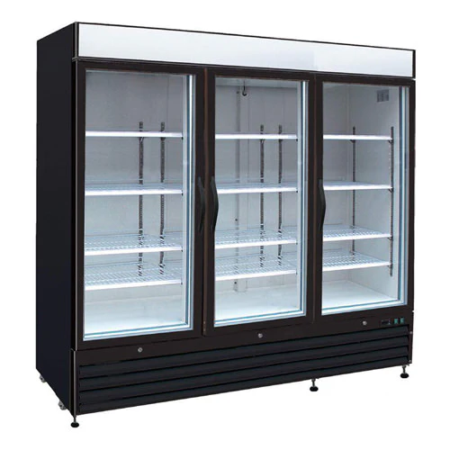 82'' EFI 3 Swing Door Glass Cooler 69.5 Cu.Ft. C3-82GDVC - Image 2