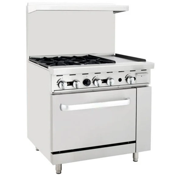 EFI 36″ Propane Range With 12″ Griddle RCTRS-12G-4B-P