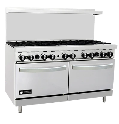 EFI 60″ Propane Range With 10 Open Burner RCTRS-10B-P