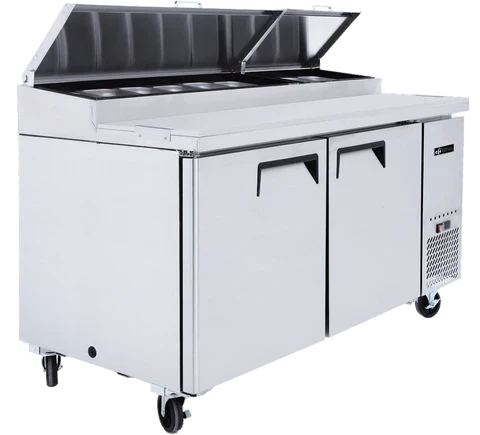 67″ EFI Double Door Pizza Prep Table CPDR2-67VC - Image 2