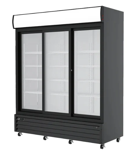 EFI 68" Triple Sliding Glass Door Display Cooler - 46 Cu. Ft. C3S-68GD - Image 2
