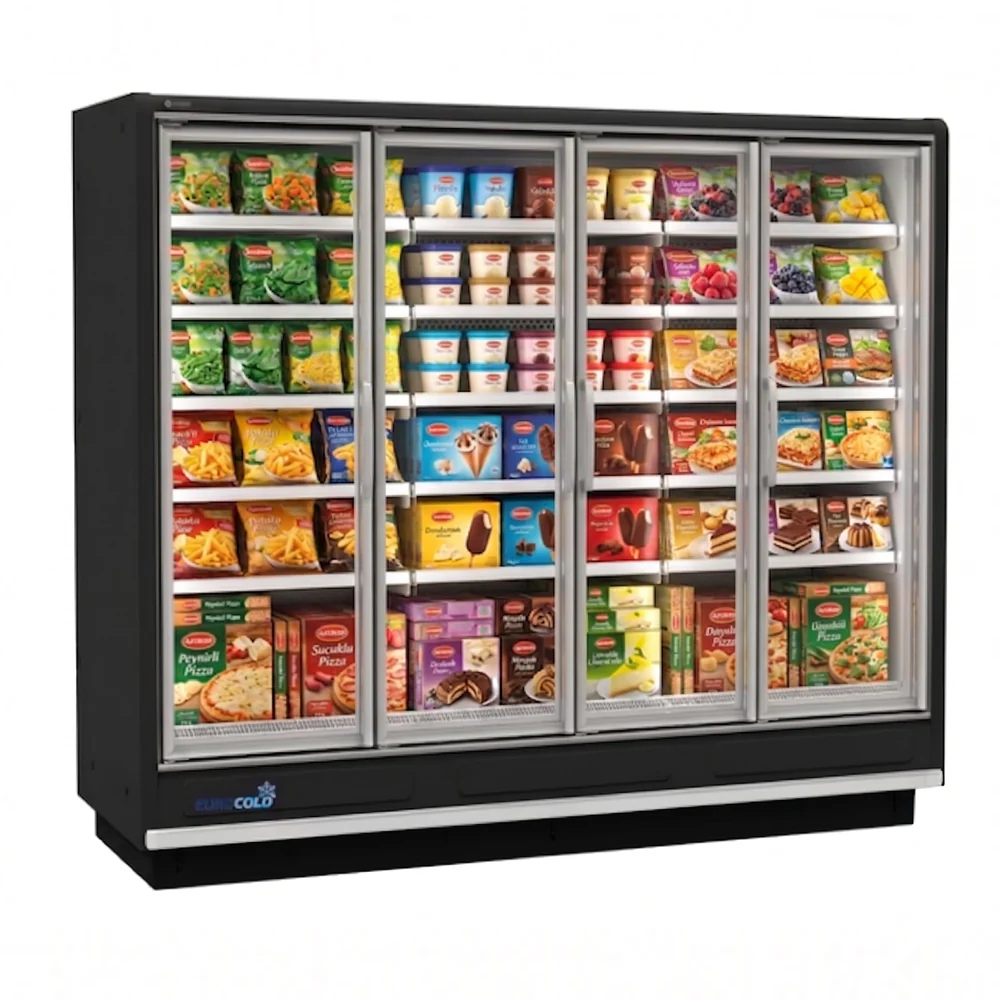 EuroCold 123" Four Glass Door Freezer Remote GDFSR-90-4D