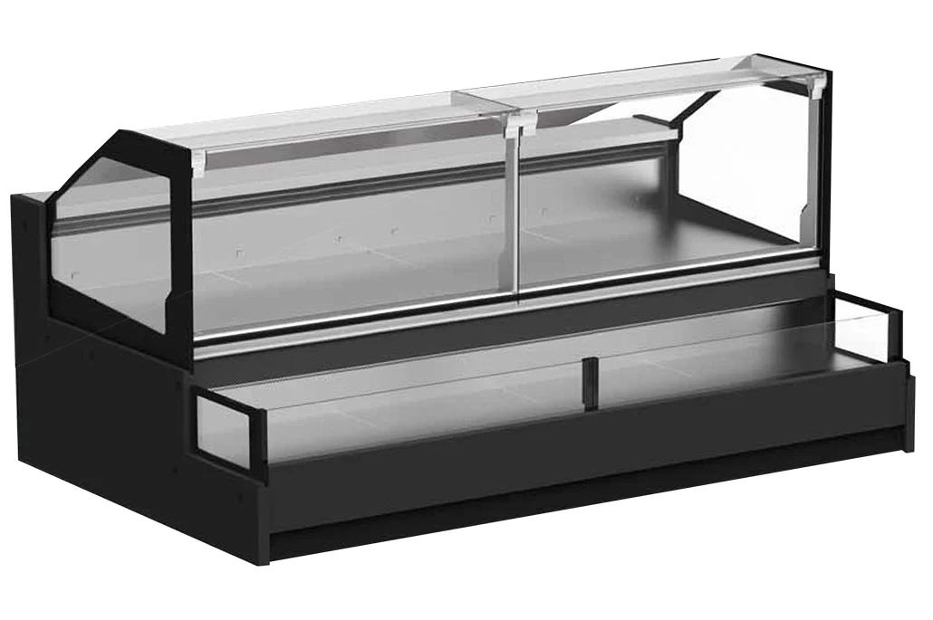 EuroCold 98" Meat and Deli Grab and Go Case Combined Serve + Self-Serve Remote Cooler DCCOQR-8 - Image 2