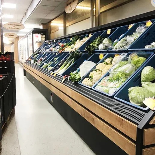 EuroCold 98" Open Merchandiser Vegetable Case Remote VCRDSL-8 - Image 4