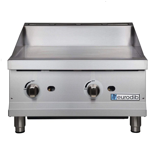 24'' Eurodib Gas Thermostatic Countertop Griddle G24T - Image 3