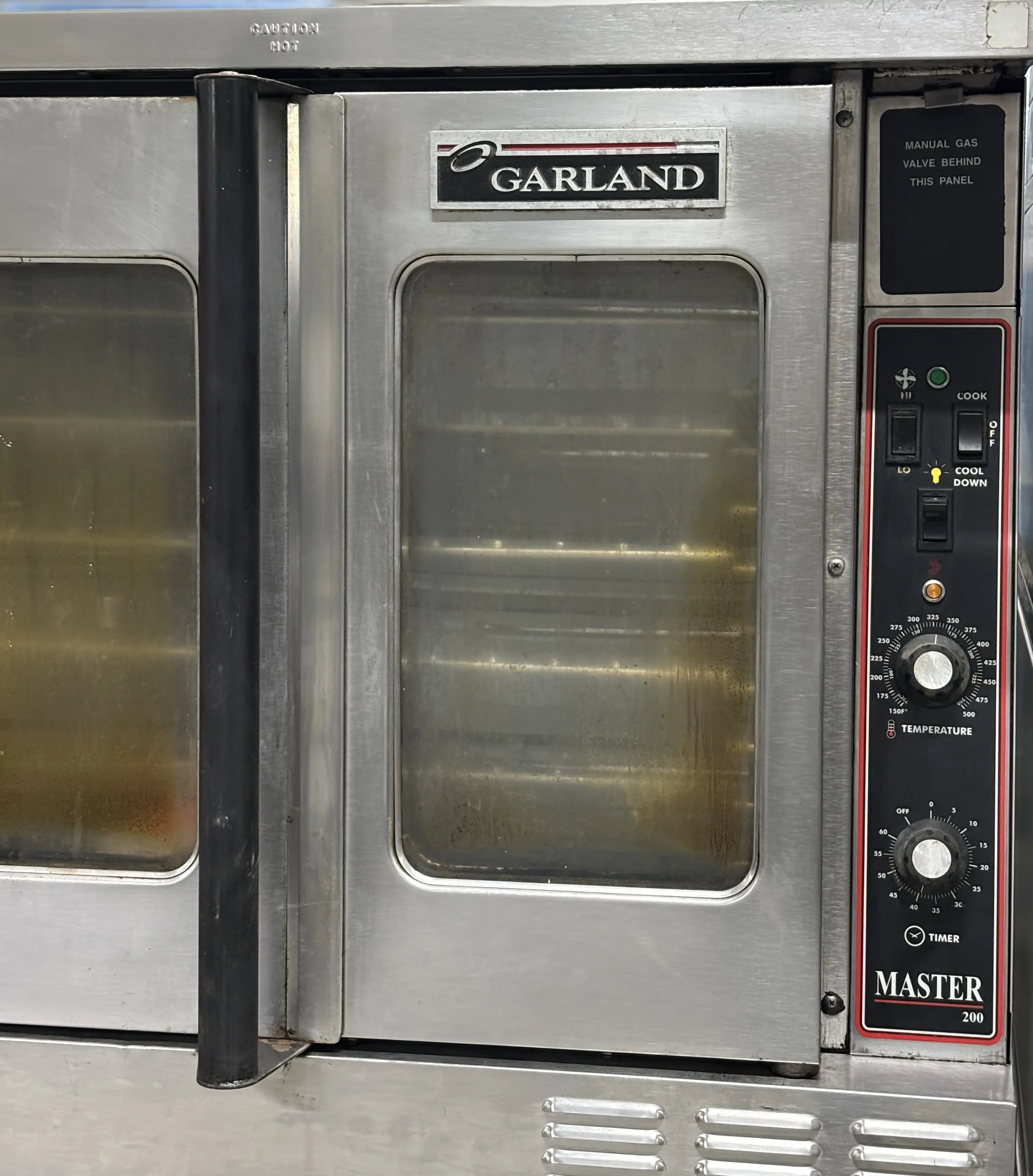 Garland 38" Natural Gas Double Deck Convection Oven with Analog Controls 60,000BTU/Hr Used FOR02421 - Image 4