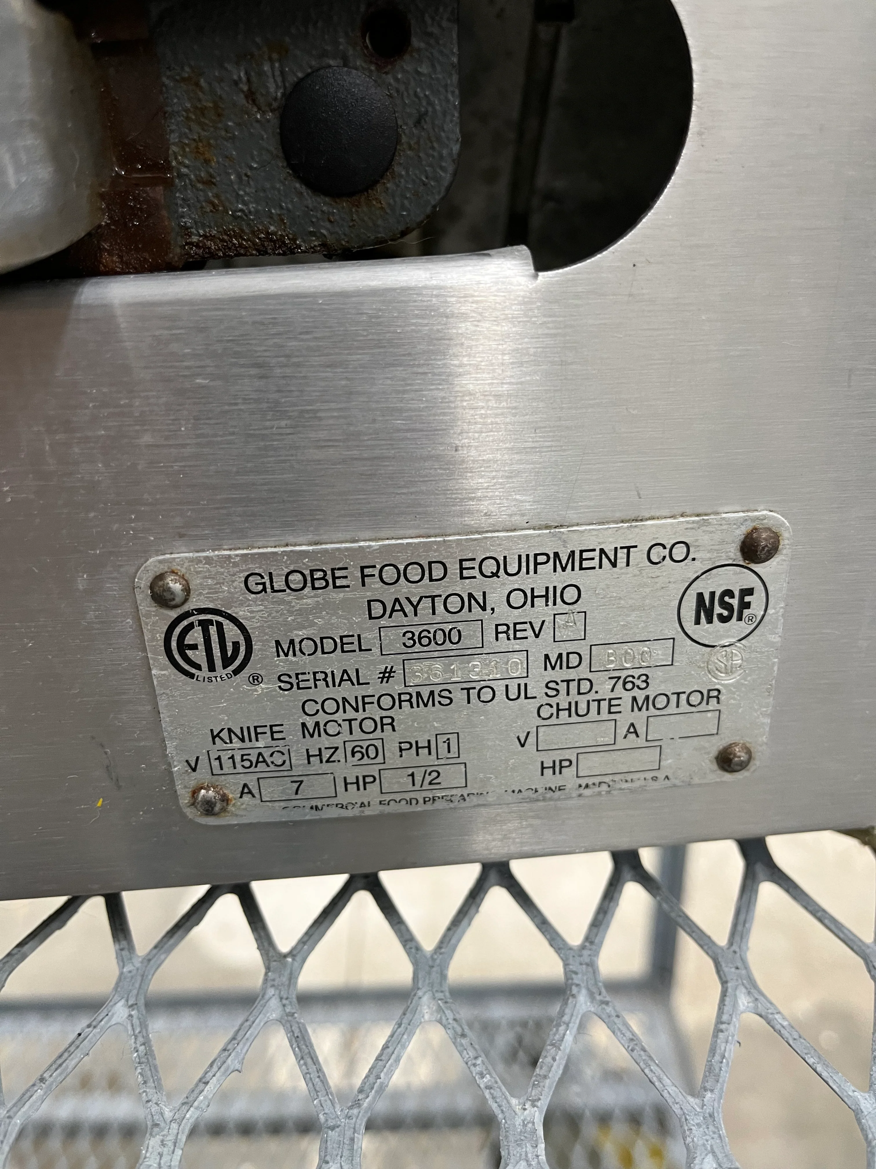Globe 13″ Premium Manual Gravity Feed Heavy Duty Meat Slicer Used FOR01759 - Image 8
